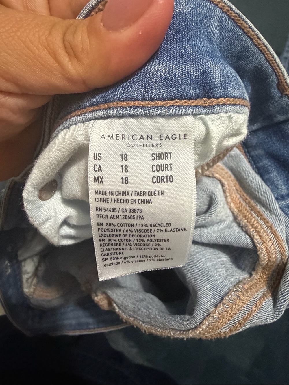 American Eagle Outfitters Light Blue Flare Jeans - Picture 5 of 8